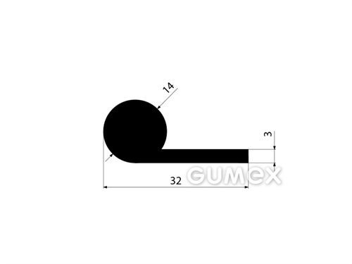 GUMMIPROFILE P-FORM - EPDM